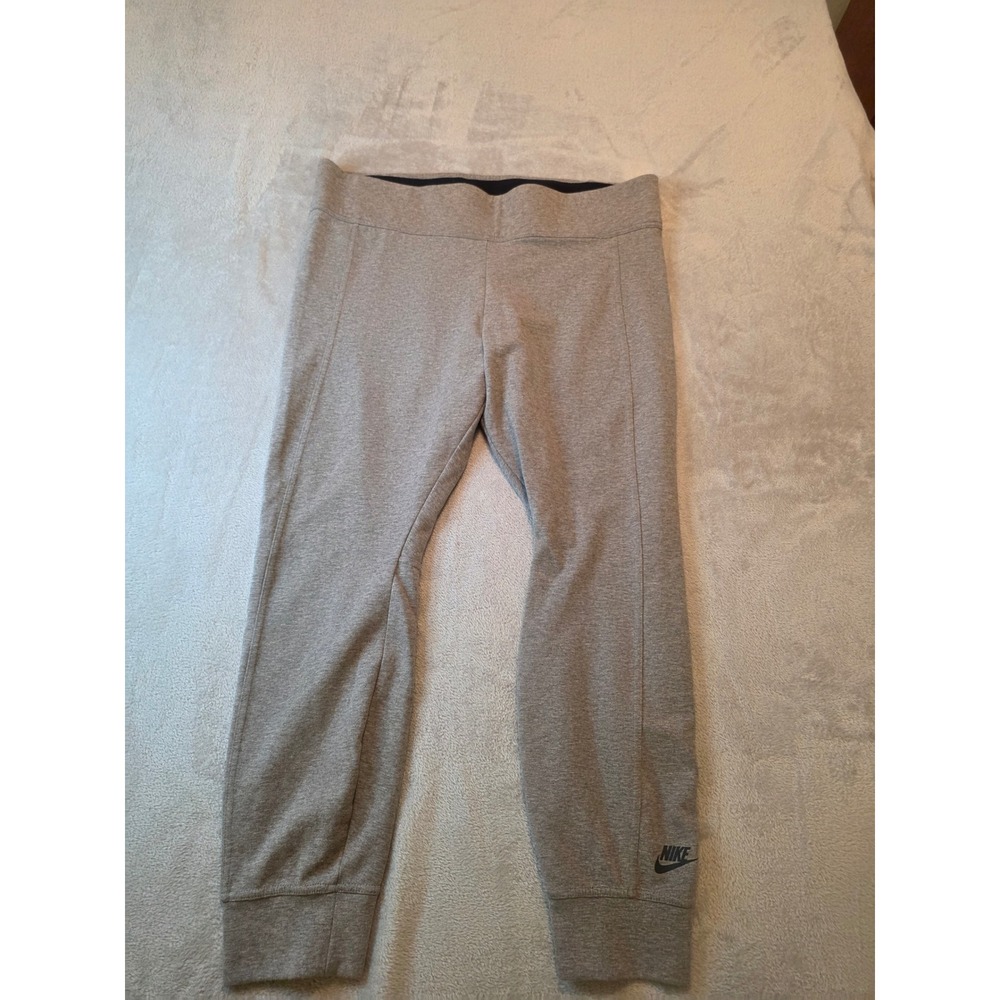 Nike Sportswear Leggings Women XXL Grey Logo Graphic Athletic Pants